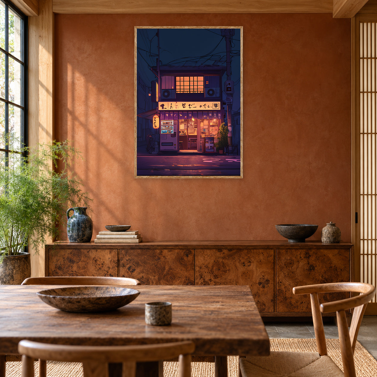 Gado-Shita Tokyo Yurakucho Wall Art Print room mockup 2