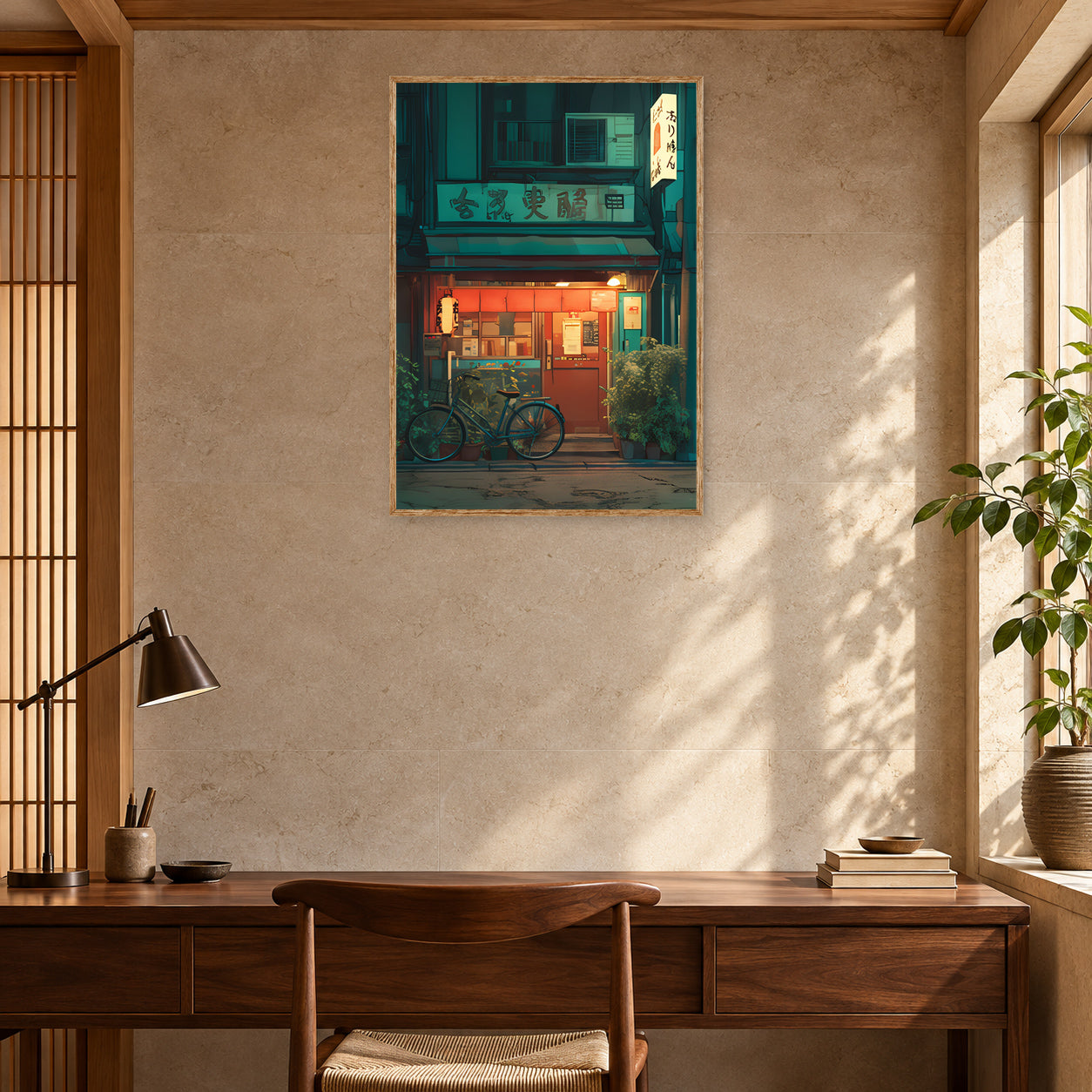 Kitazawa Tokyo Shimokitazawa Wall Art Print room mockup 2