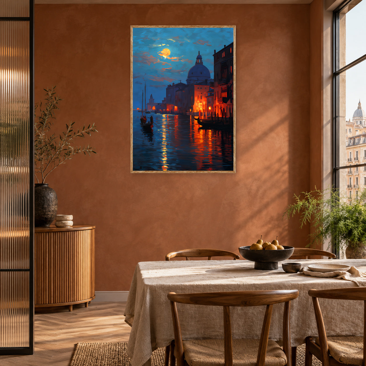 San Marco Venice Canal Wall Art Print room mockup 2