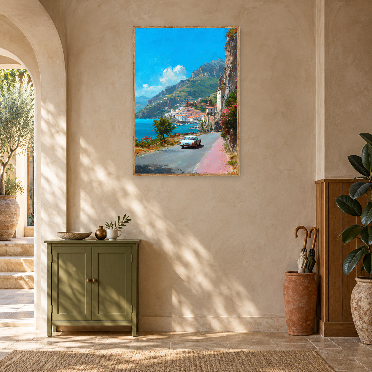 Maiori Amalfi Coast Wall Art Print room mockup 2