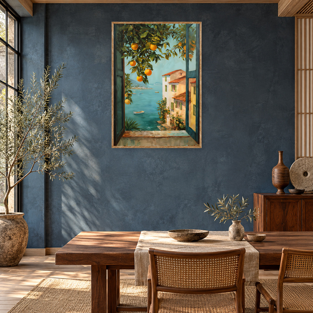 Piazza Tasso Sorrento Italian Wall Art Print room mockup 2