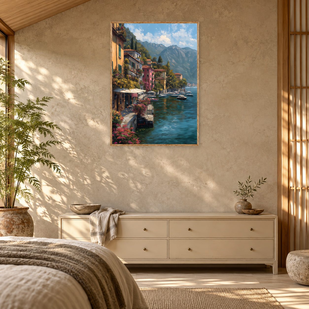 Avignon Provence Vineyard Wall Art Print room mockup 2