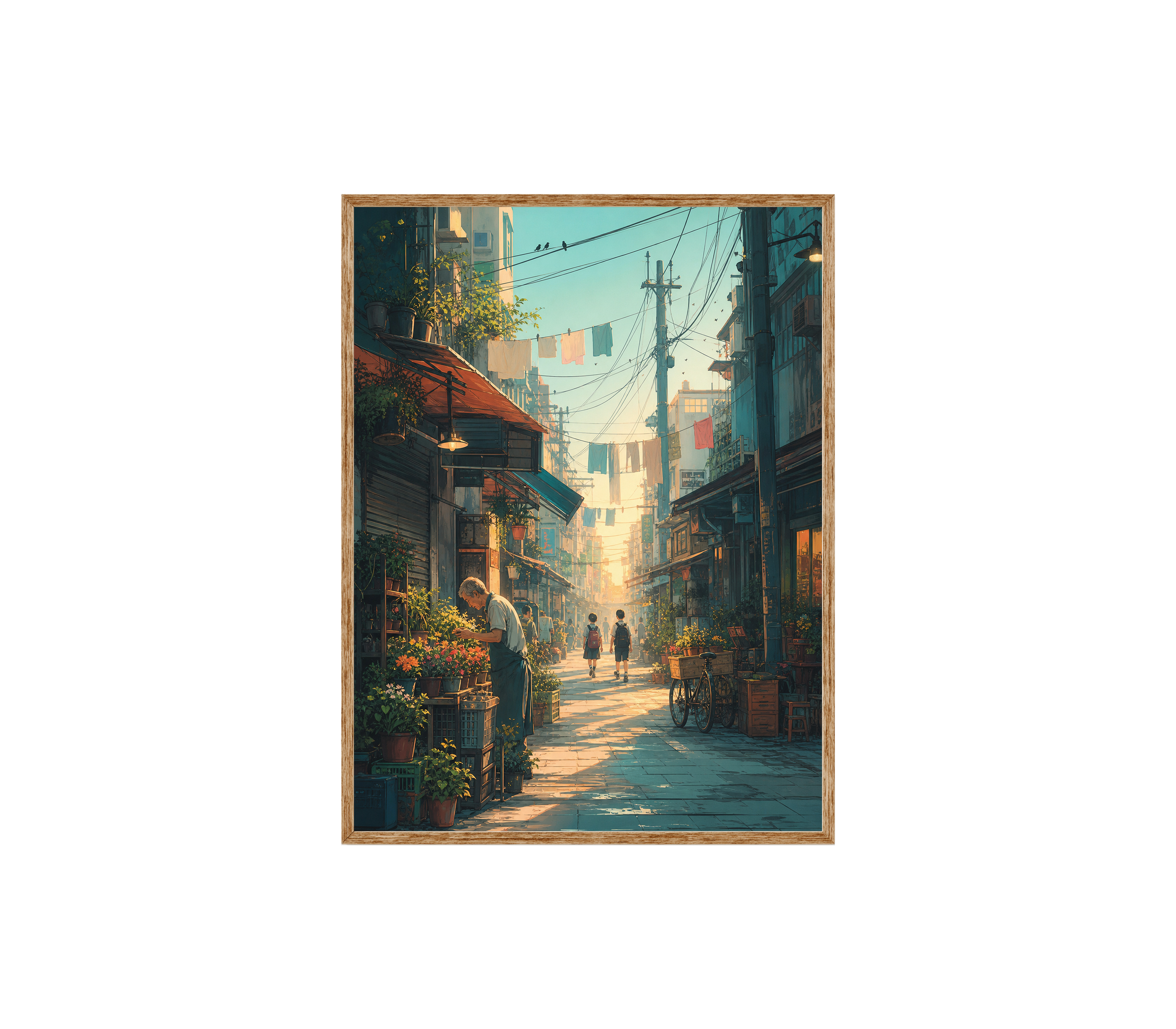 Yanaka Tokyo Morning Alley Wall Art Print-thumbmail-6