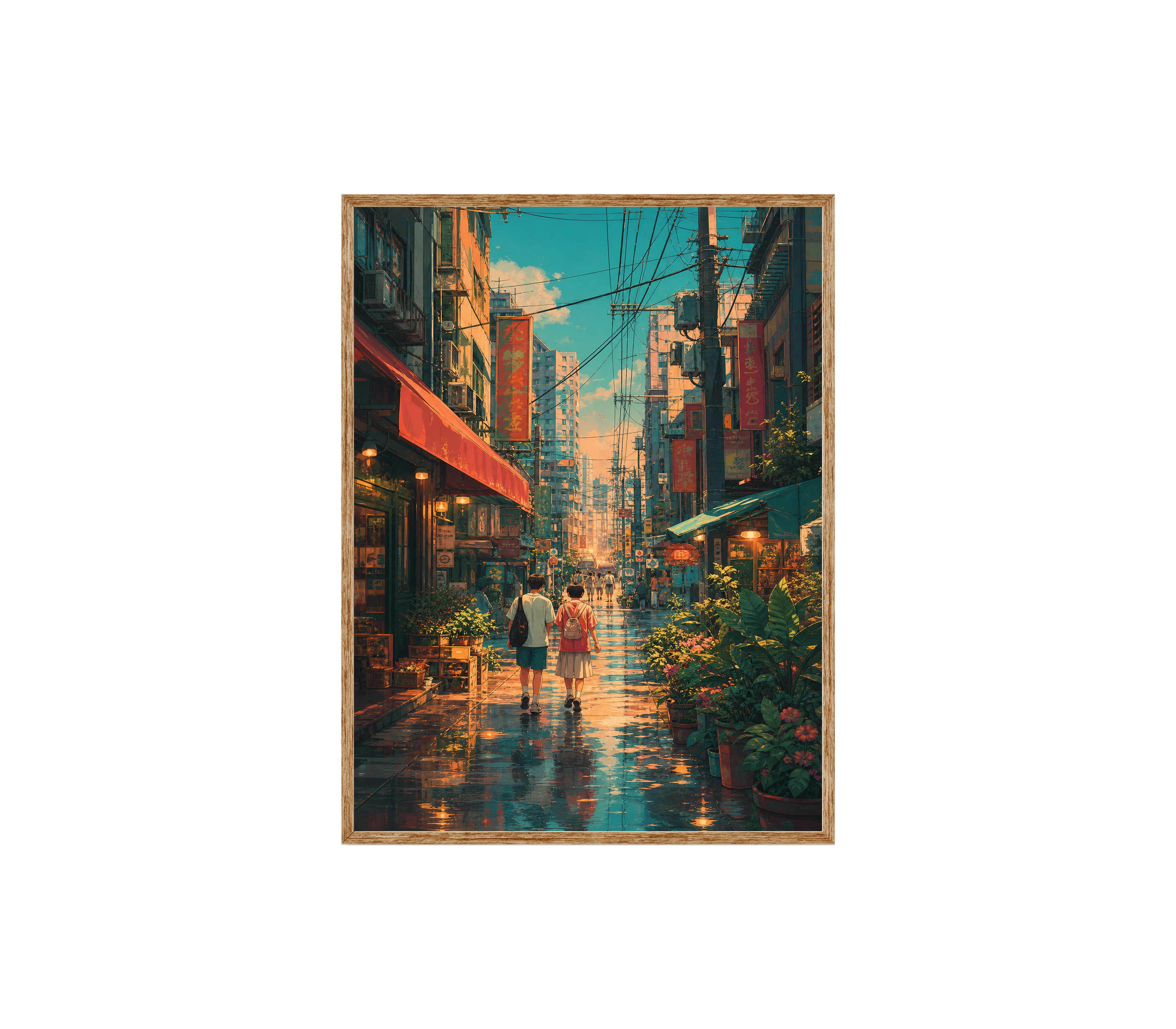 Sham Shui Po Rainy Market Street Wall Art Print-thumbmail-6