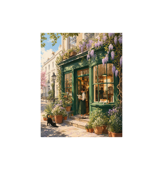 Notting Hill Wisteria Bookstore Wall Art Print