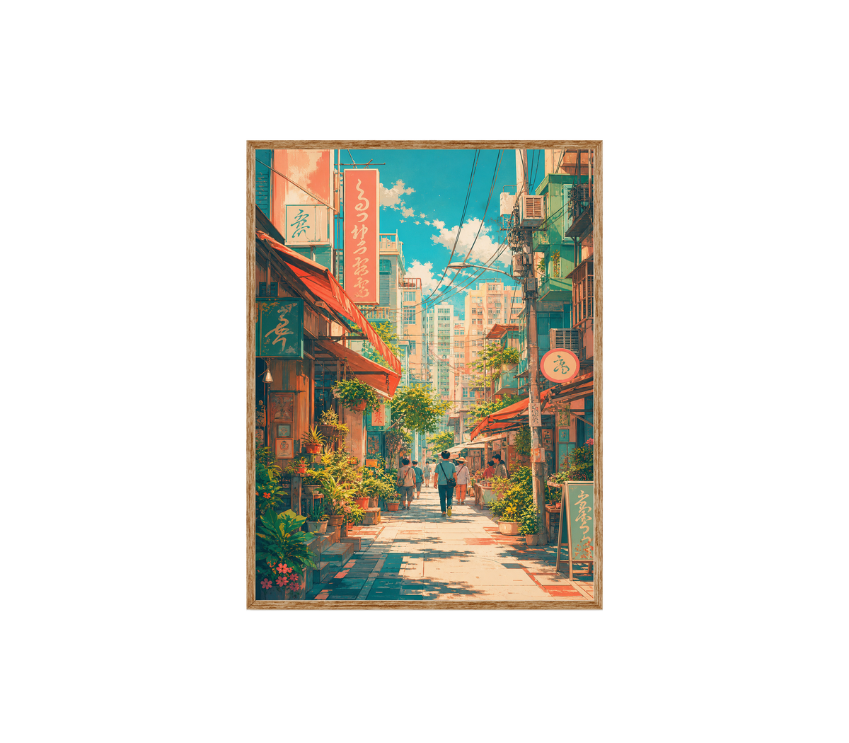 Nakameguro Tokyo Afternoon Shopping Street Wall Art Print poster original preview