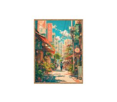 Nakameguro Tokyo Afternoon Shopping Street Wall Art Print poster original preview