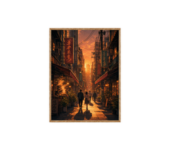 Yau Ma Tei Sunset Market Street Wall Art Print poster original preview
