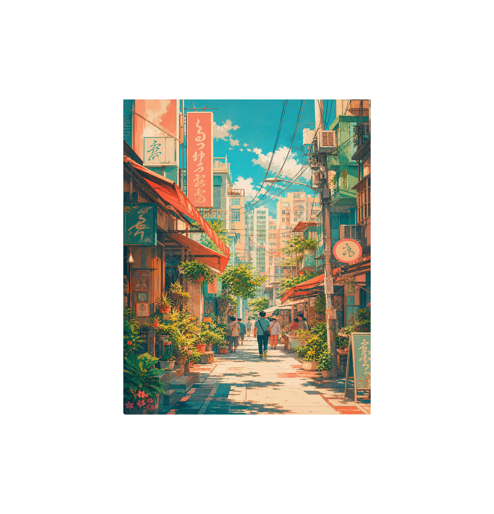 Nakameguro Tokyo Afternoon Shopping Street Wall Art Print