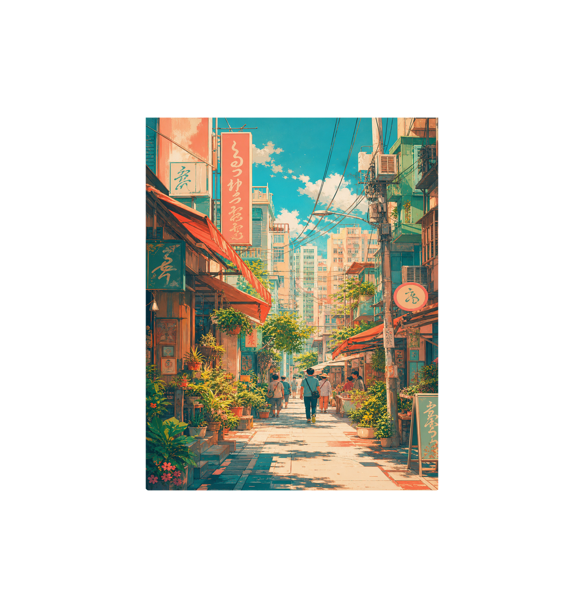 Nakameguro Tokyo Afternoon Shopping Street Wall Art Print