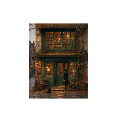 Bruges Autumn Bookstore Wall Art Print