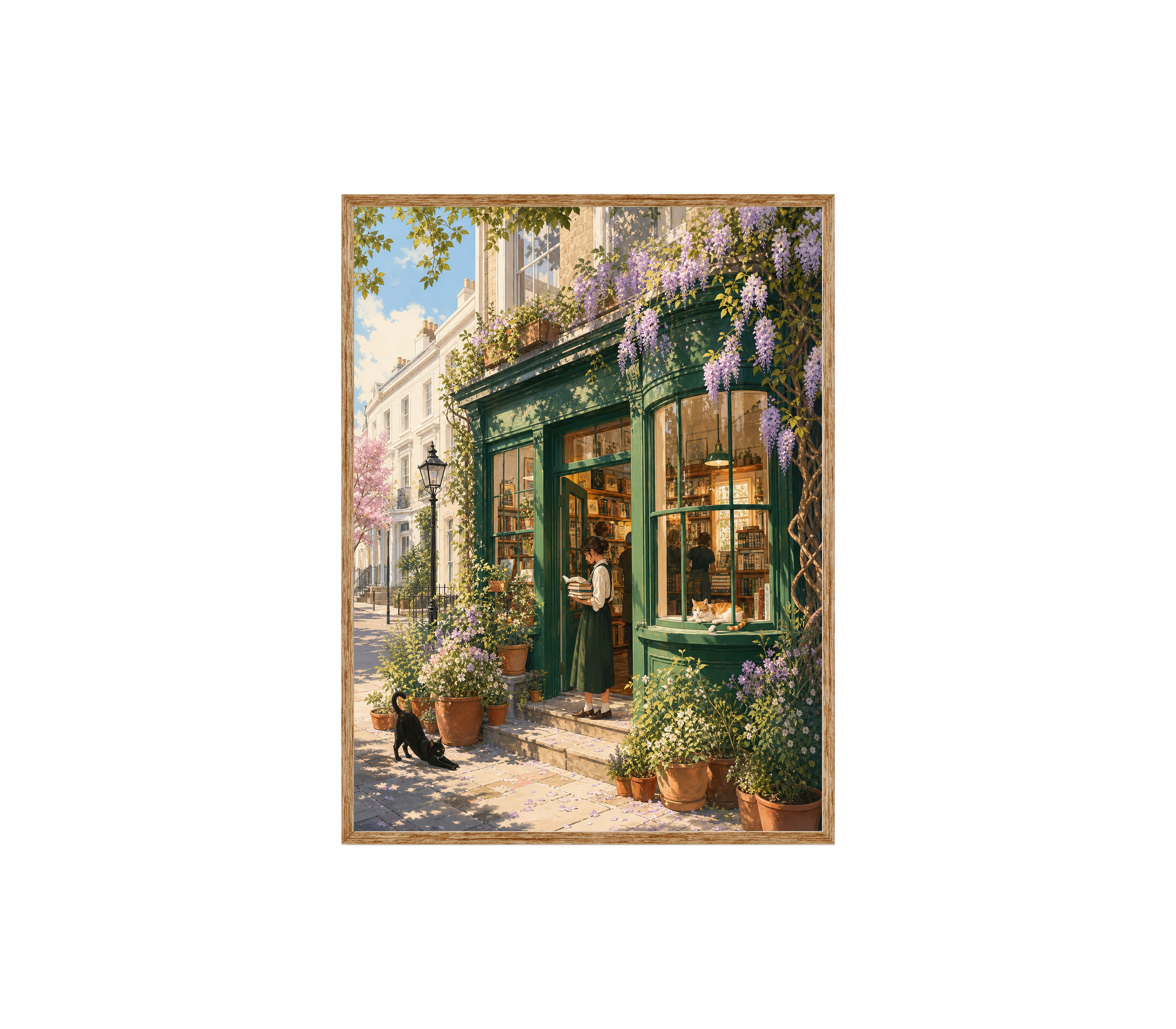 Notting Hill Wisteria Bookstore Wall Art Print-thumbmail-6