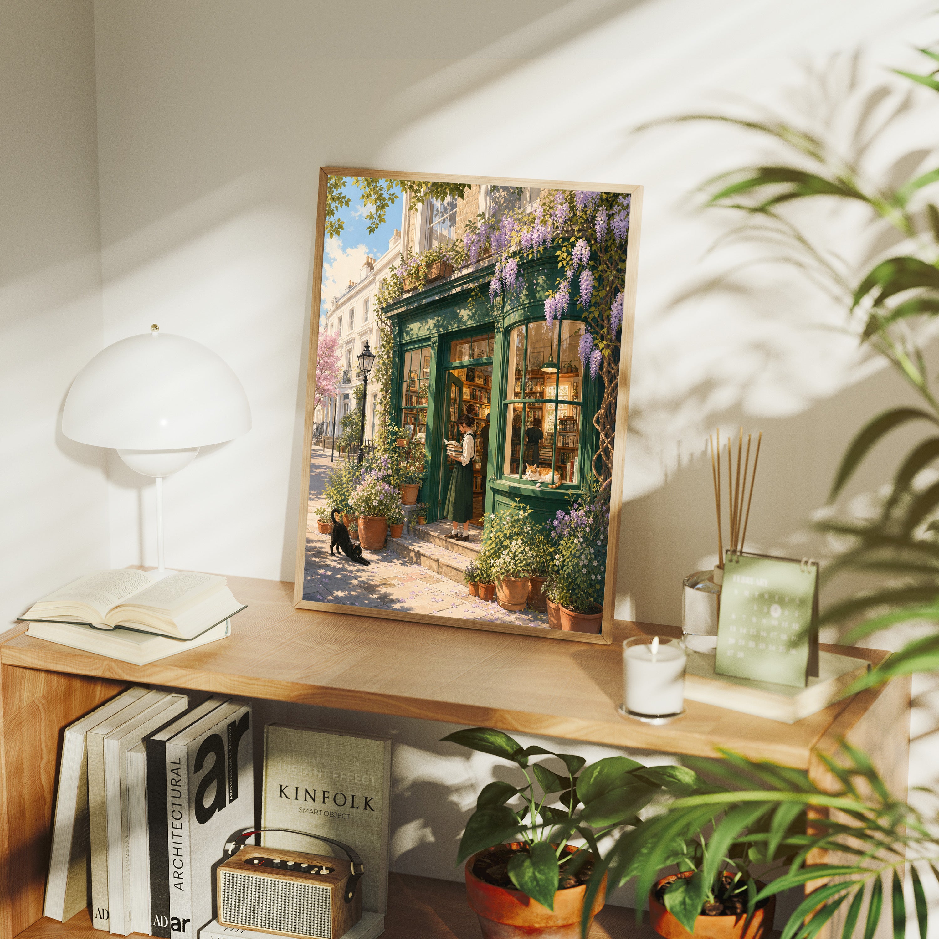 Notting Hill Wisteria Bookstore Wall Art Print-thumbmail-7