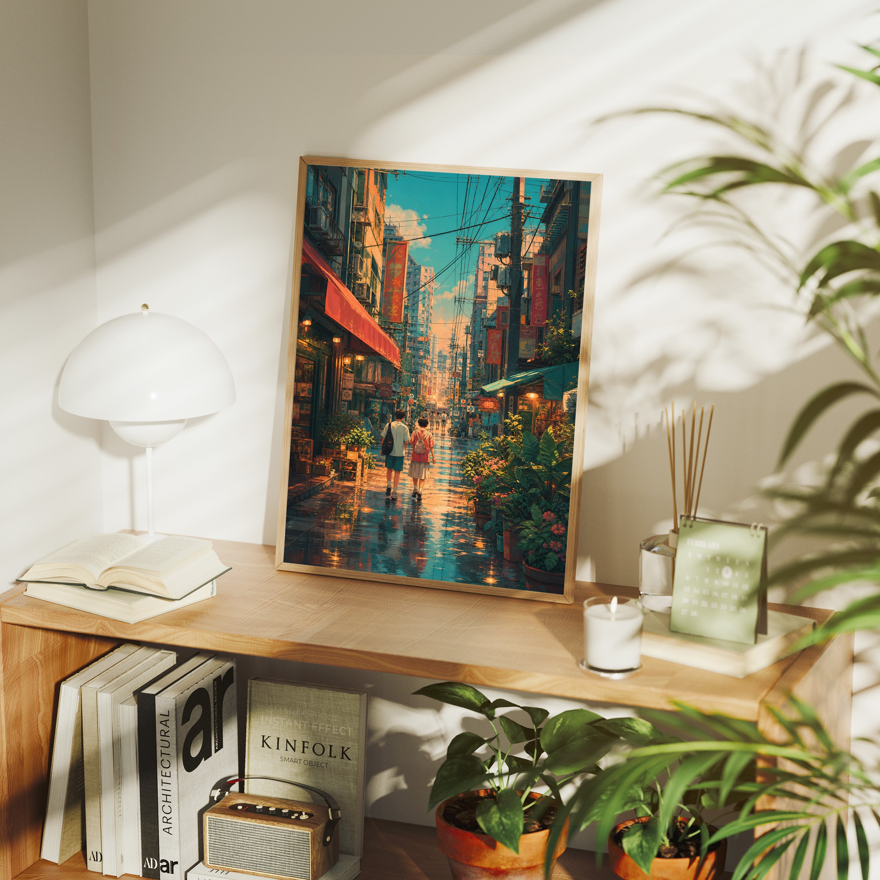 Sham Shui Po Rainy Market Street Wall Art Print-thumbmail-7