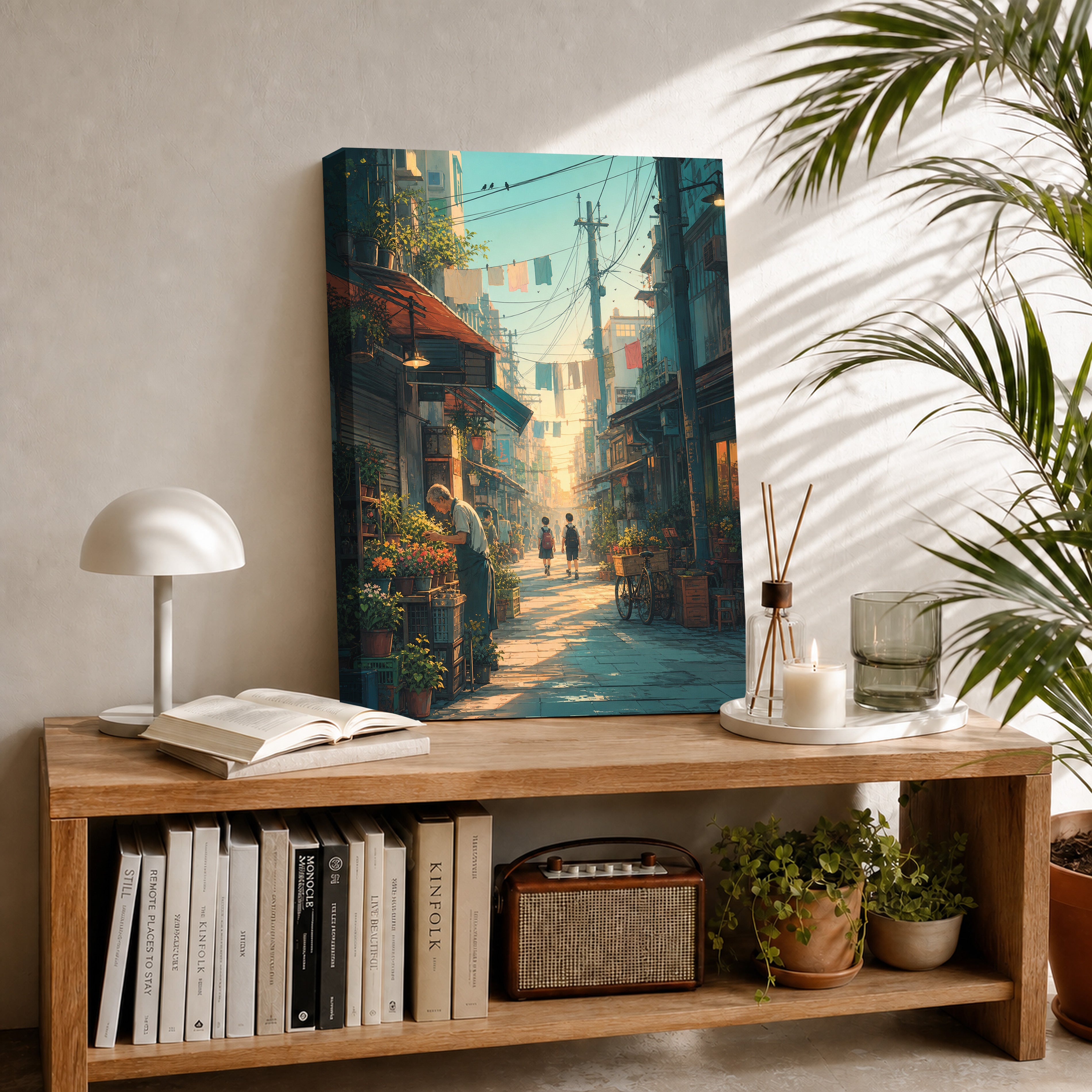 Yanaka Tokyo Morning Alley Wall Art Print-thumbmail-2