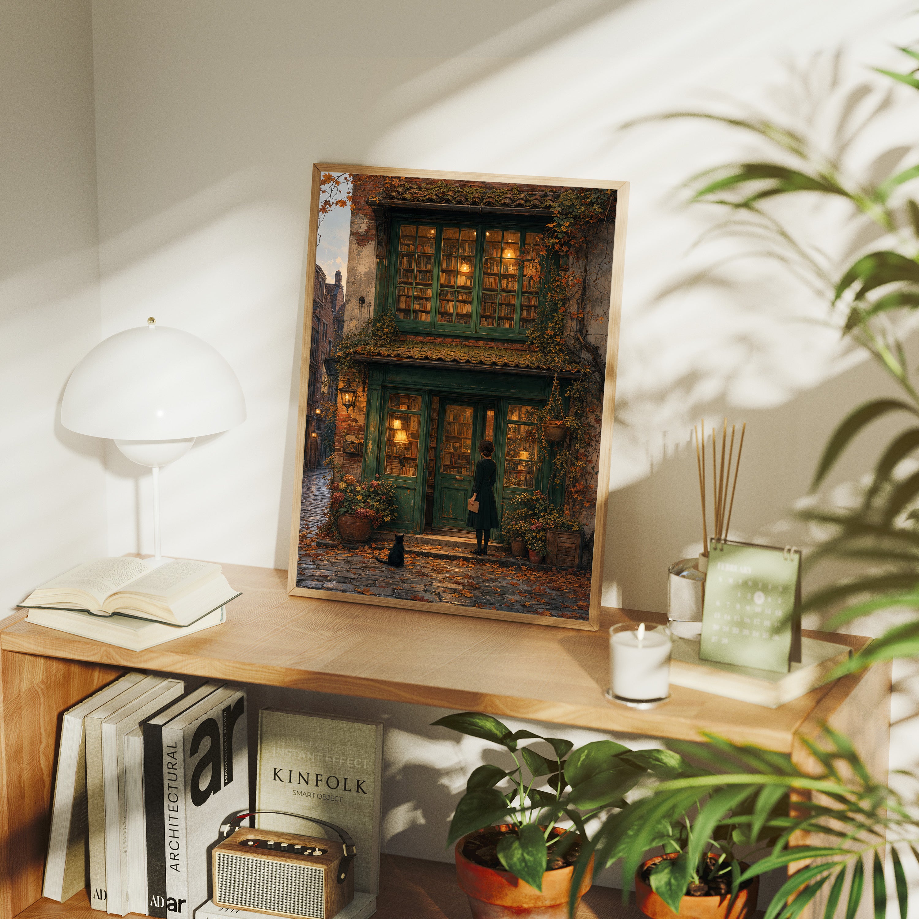 Bruges Autumn Bookstore Wall Art Print-thumbmail-7