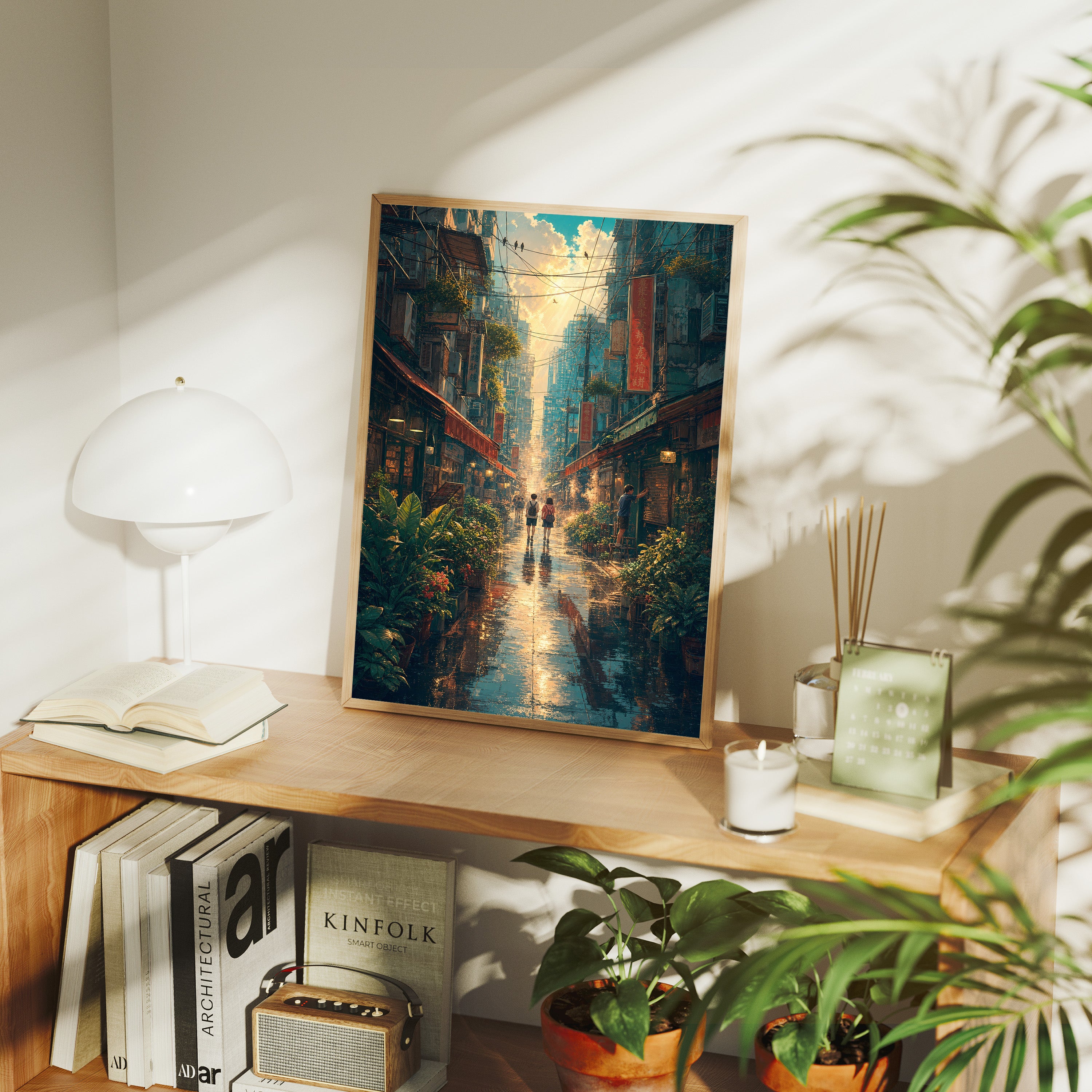 Mong Kok Sun Shower Market Street Wall Art Print-thumbmail-7