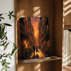 Yau Ma Tei Sunset Market Street Wall Art Print