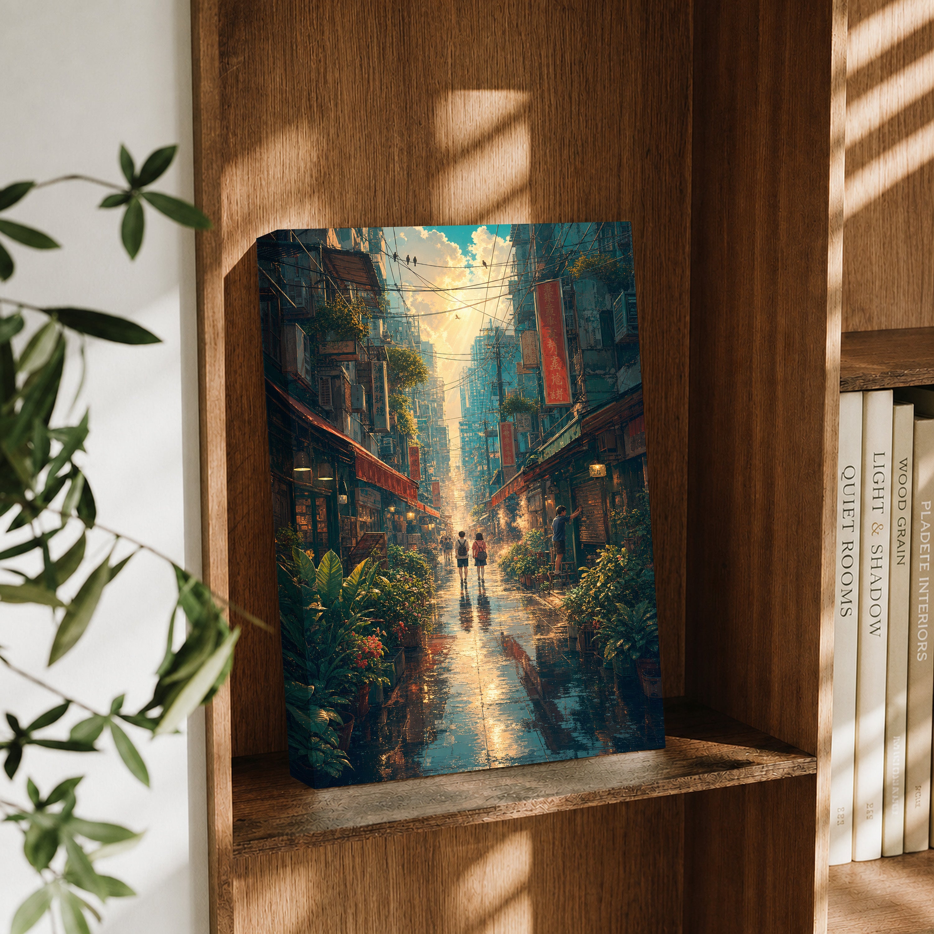 Mong Kok Sun Shower Market Street Wall Art Print-thumbmail-3