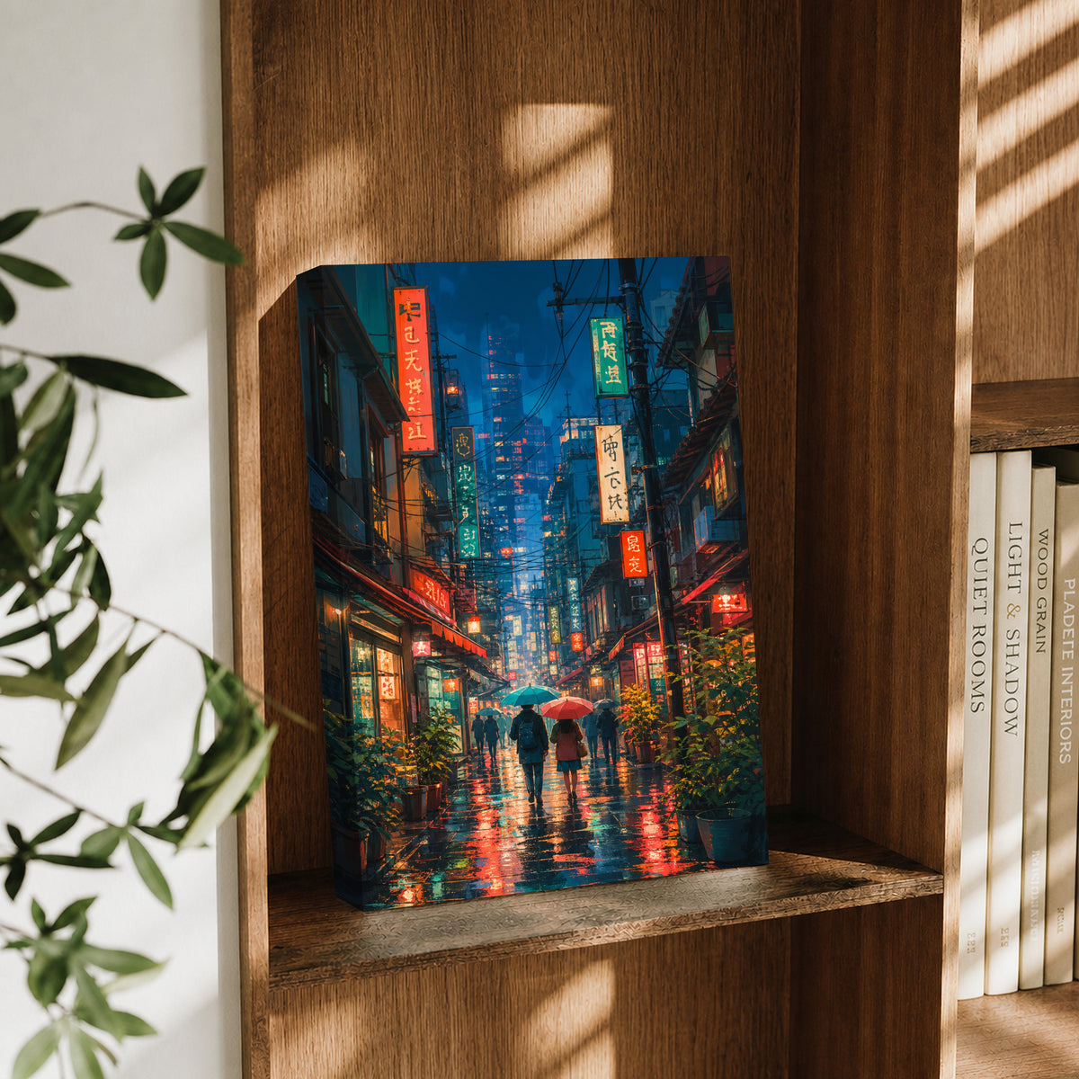 Nakano Tokyo Flower Shopping Street Wall Art Print