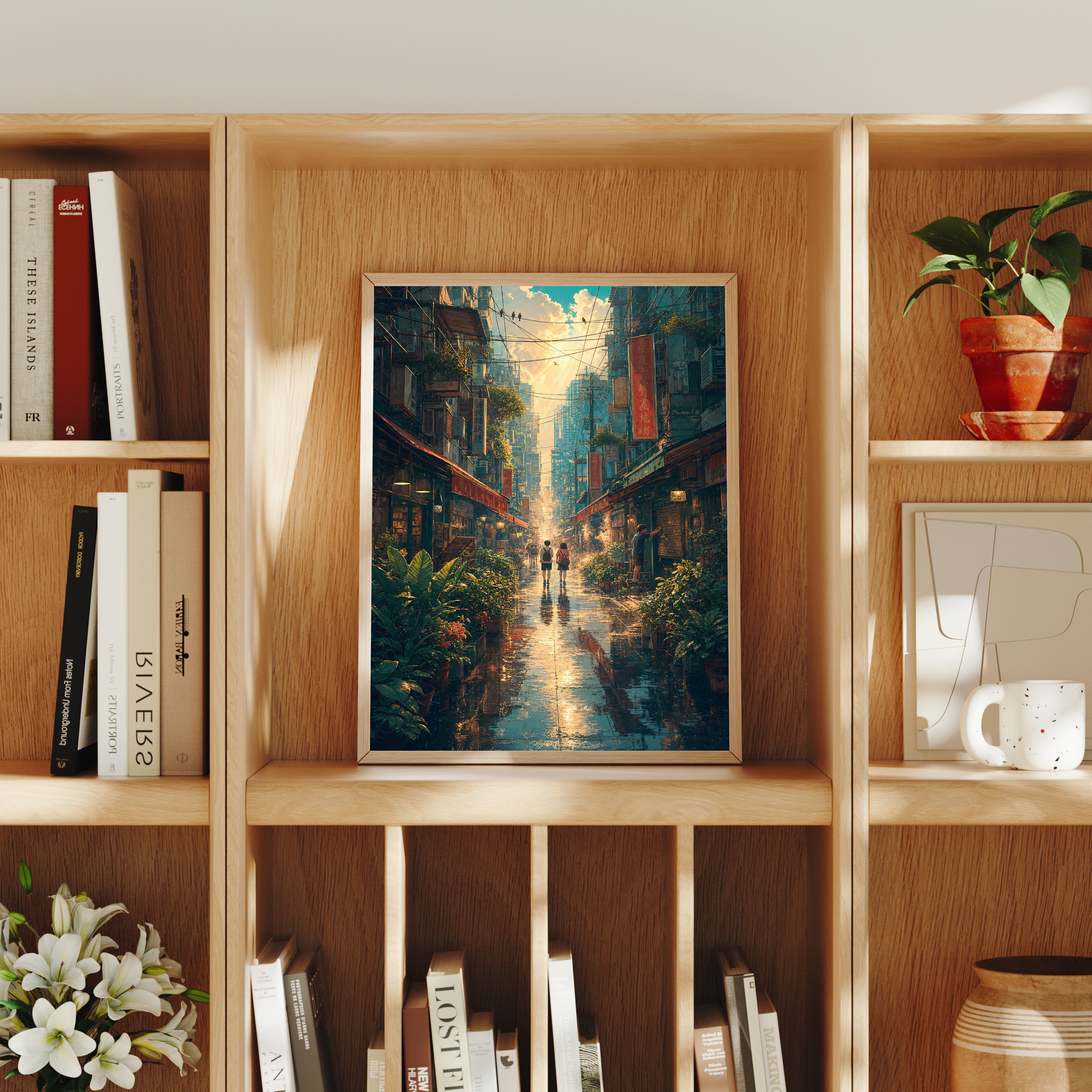 Mong Kok Sun Shower Market Street Wall Art Print-thumbmail-8