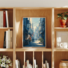 Kanda Tokyo Morning Alley Wall Art Print