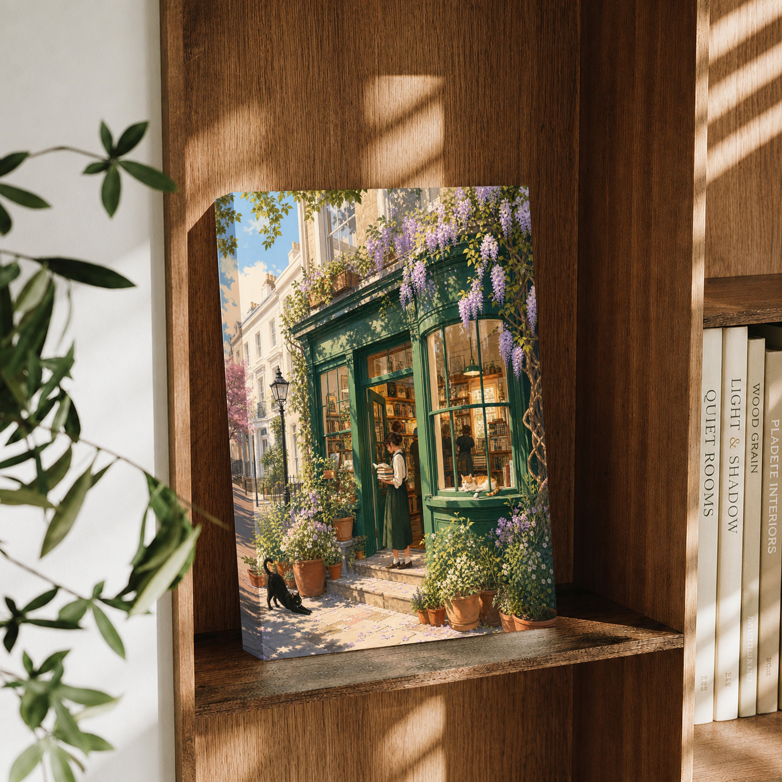 Notting Hill Wisteria Bookstore Wall Art Print-thumbmail-3