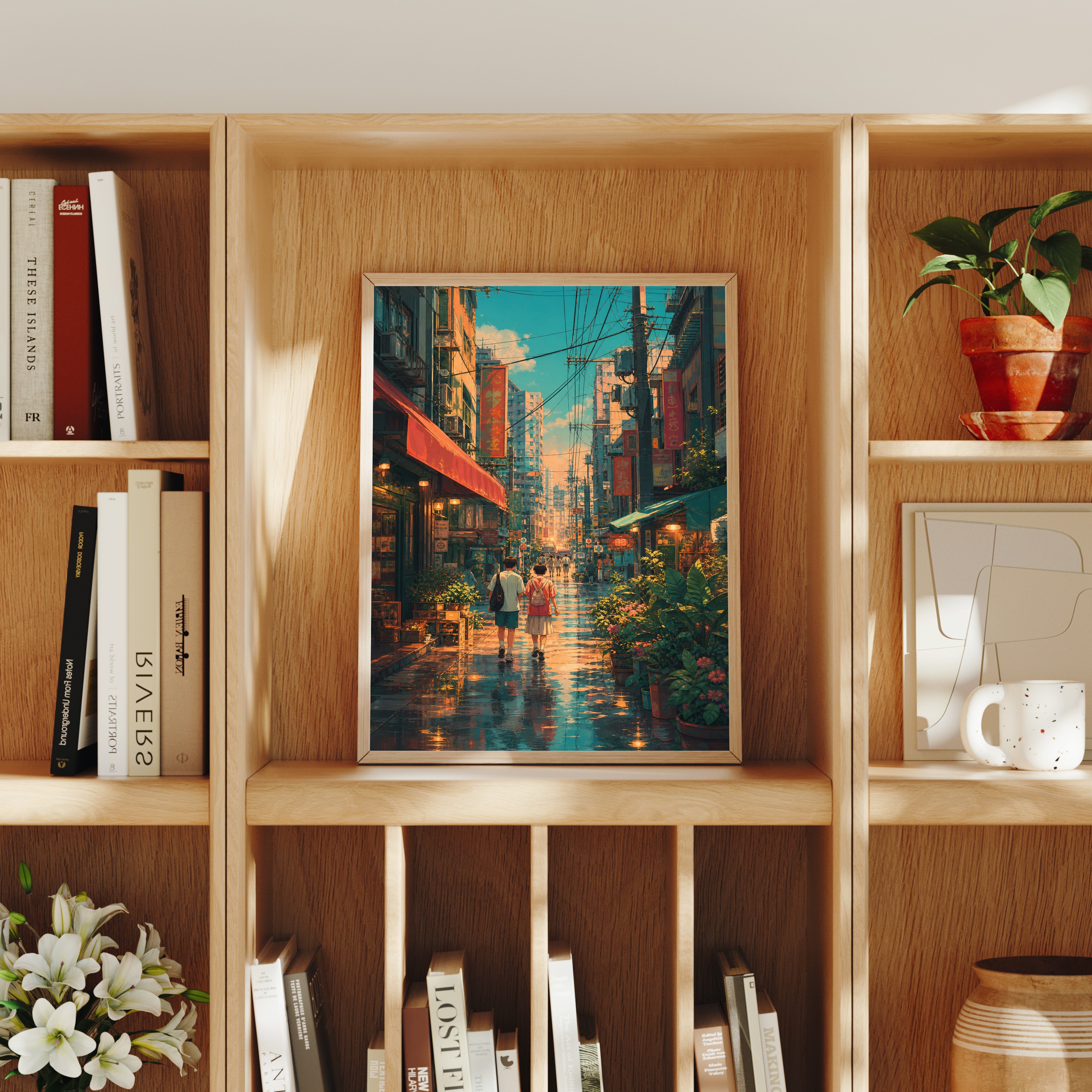 Sham Shui Po Rainy Market Street Wall Art Print-thumbmail-8