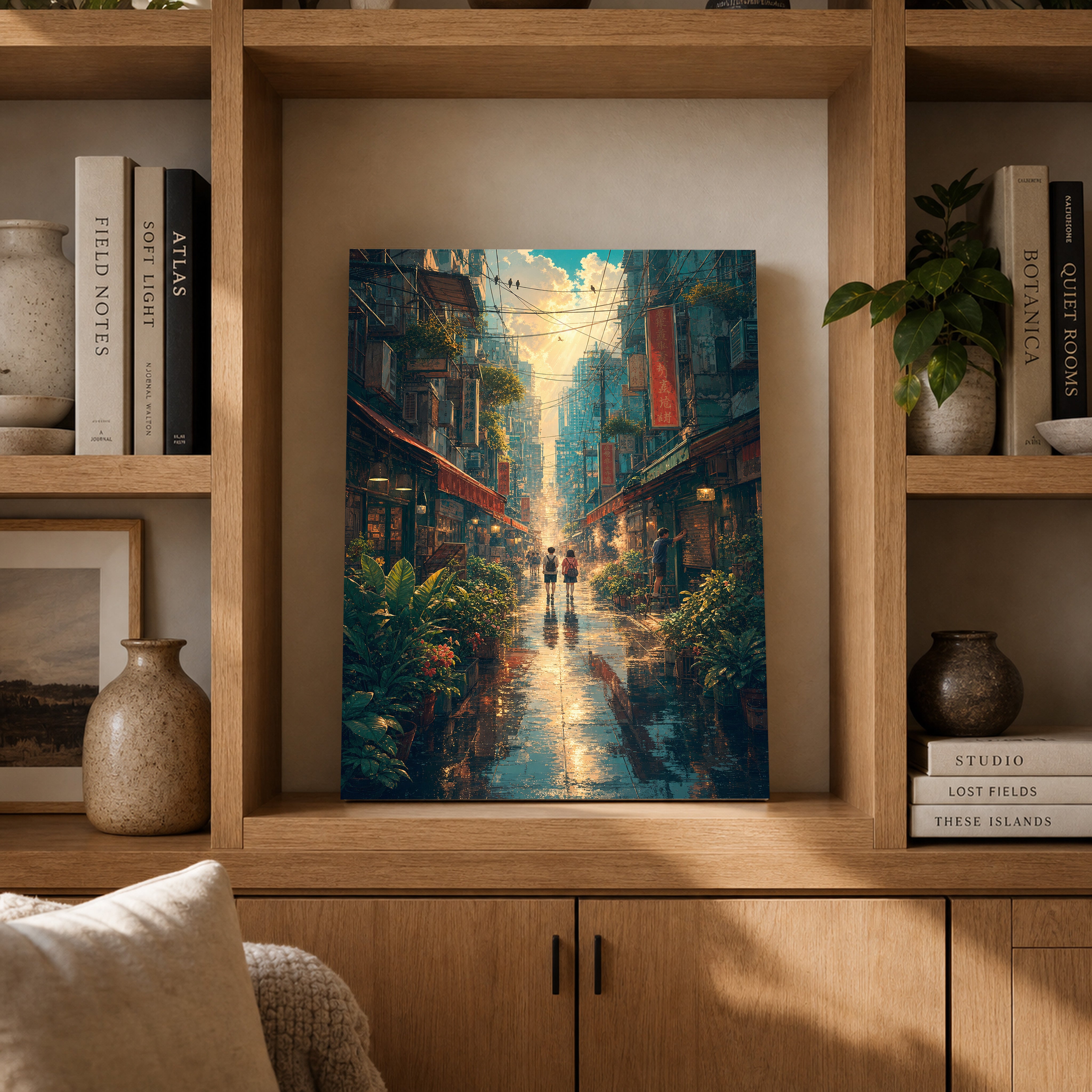 Mong Kok Sun Shower Market Street Wall Art Print-thumbmail-4
