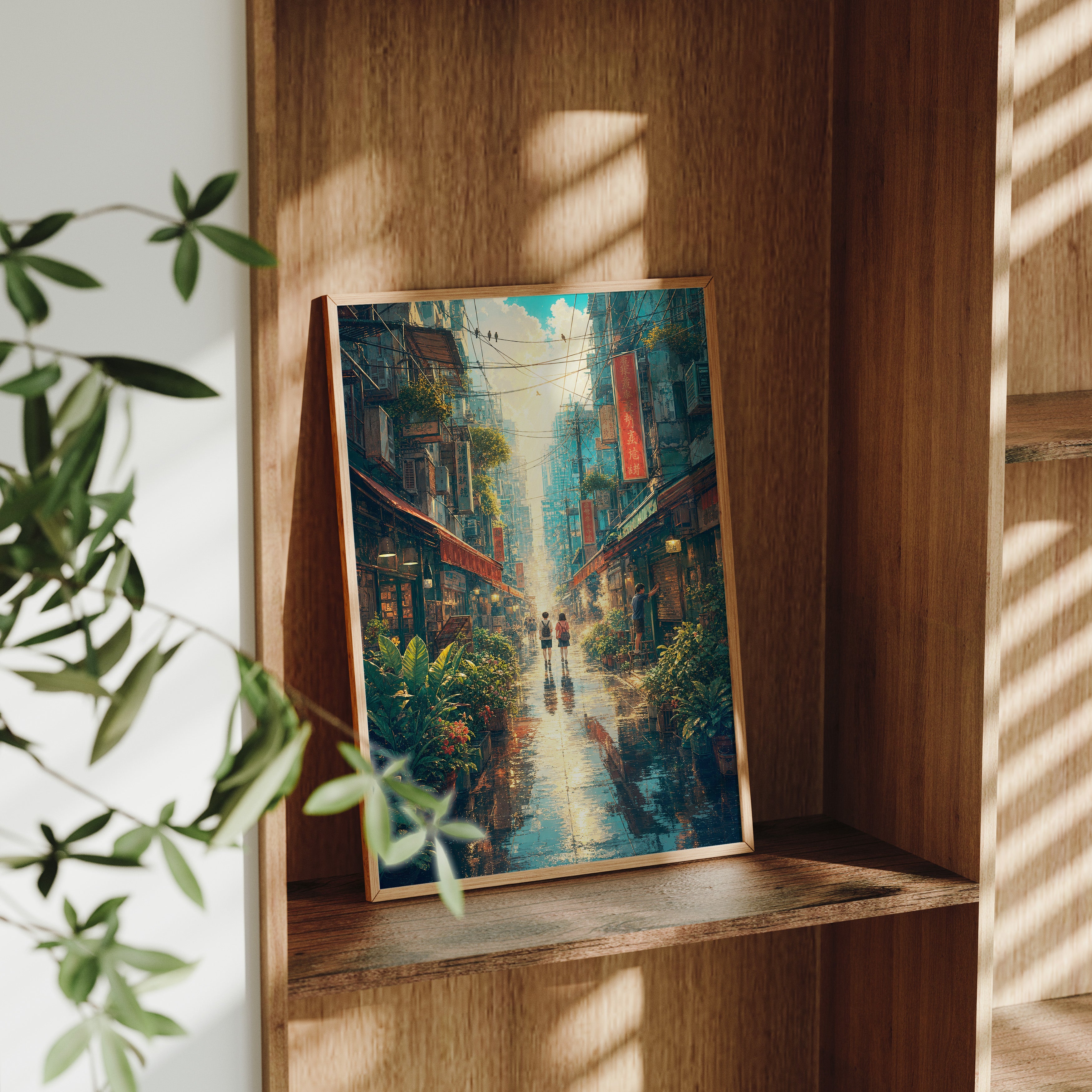 Mong Kok Sun Shower Market Street Wall Art Print-thumbmail-9