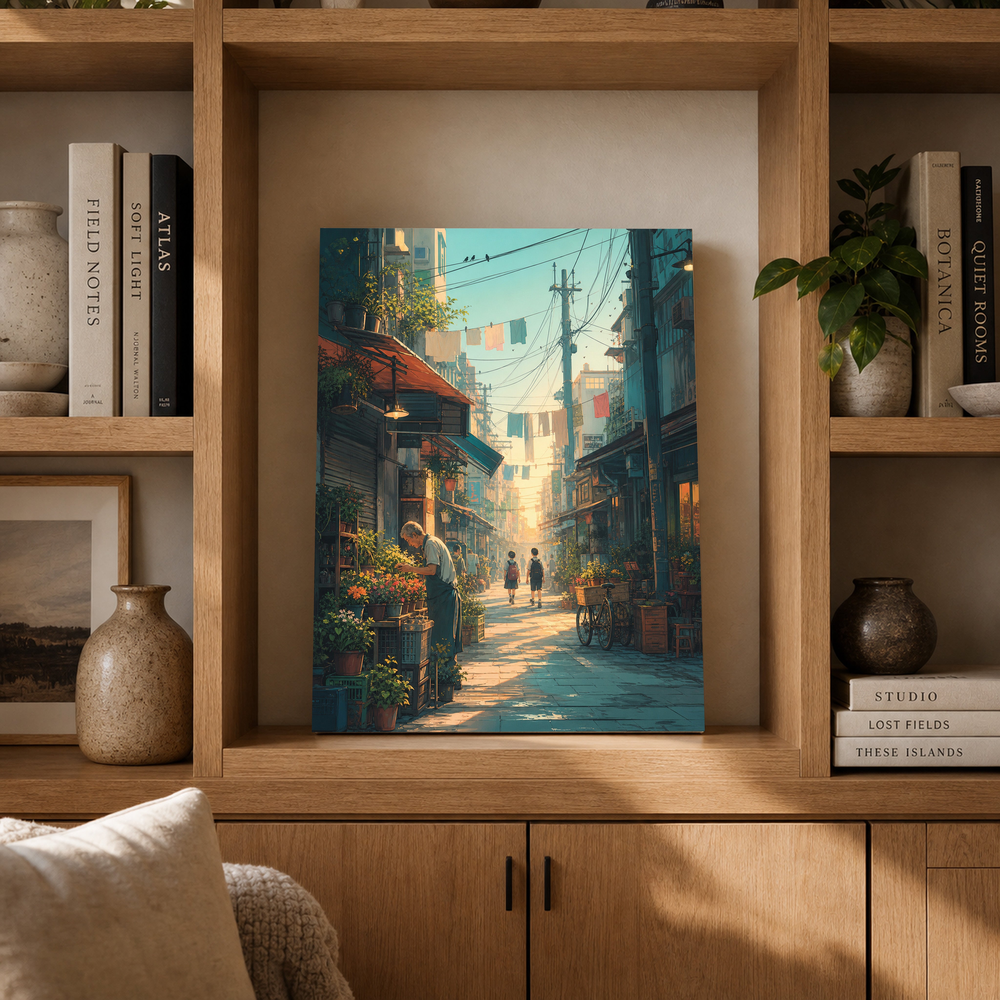 Yanaka Tokyo Morning Alley Wall Art Print-thumbmail-4