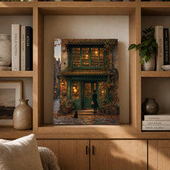 Bruges Autumn Bookstore Wall Art Print