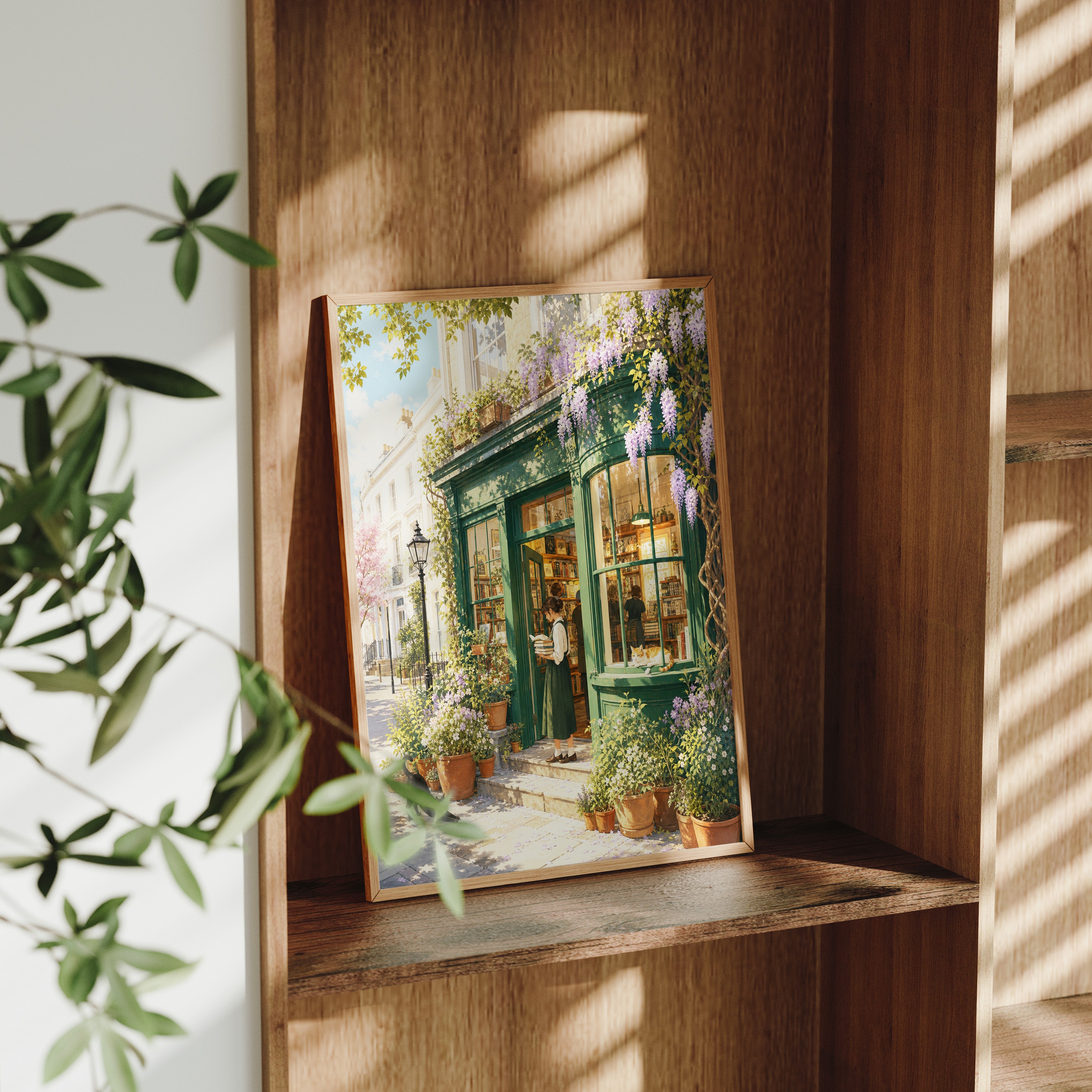 Notting Hill Wisteria Bookstore Wall Art Print-thumbmail-9