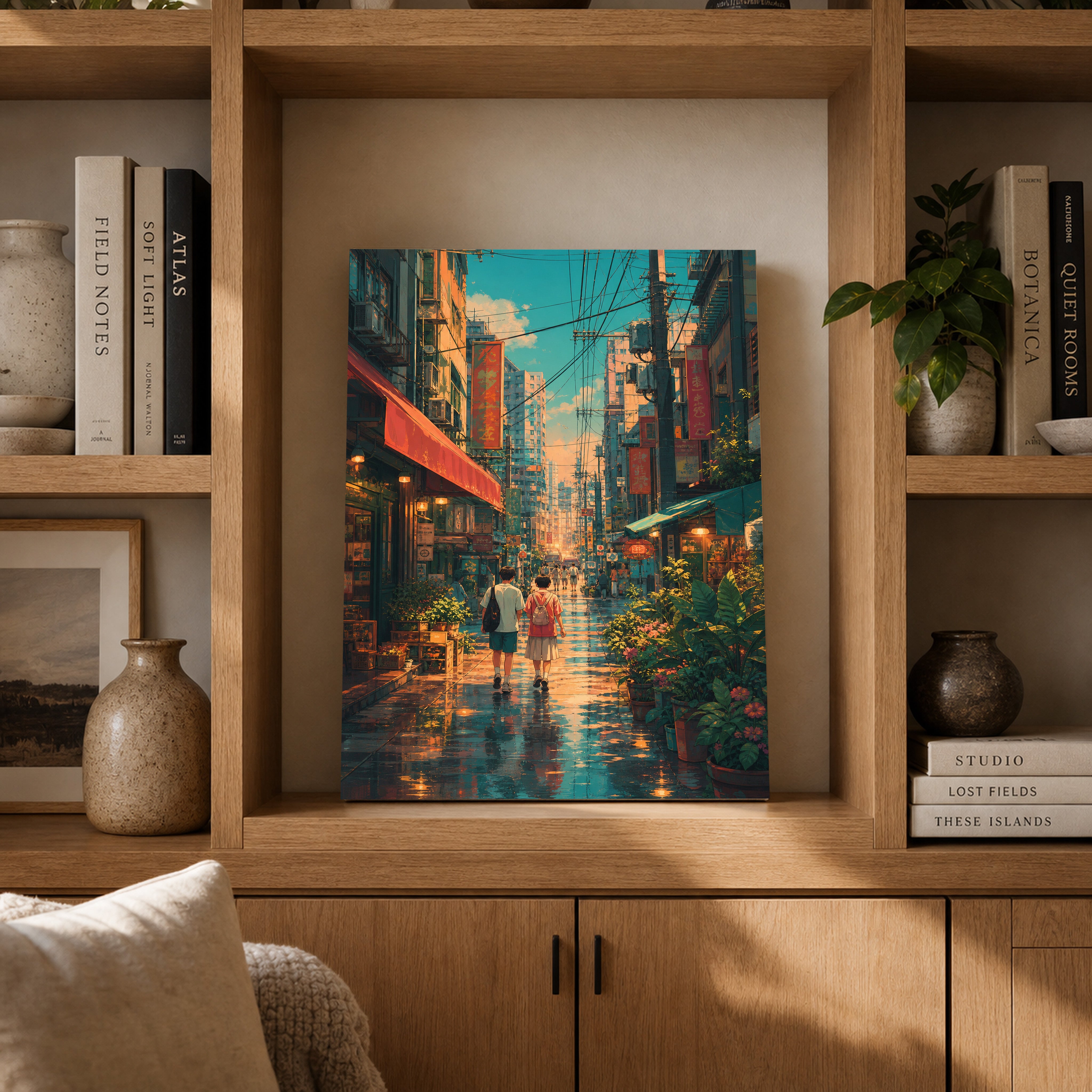 Sham Shui Po Rainy Market Street Wall Art Print-thumbmail-4