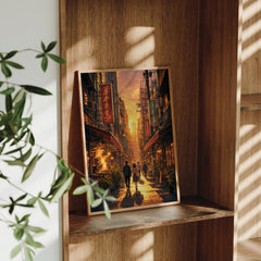 Yau Ma Tei Sunset Market Street Wall Art Print