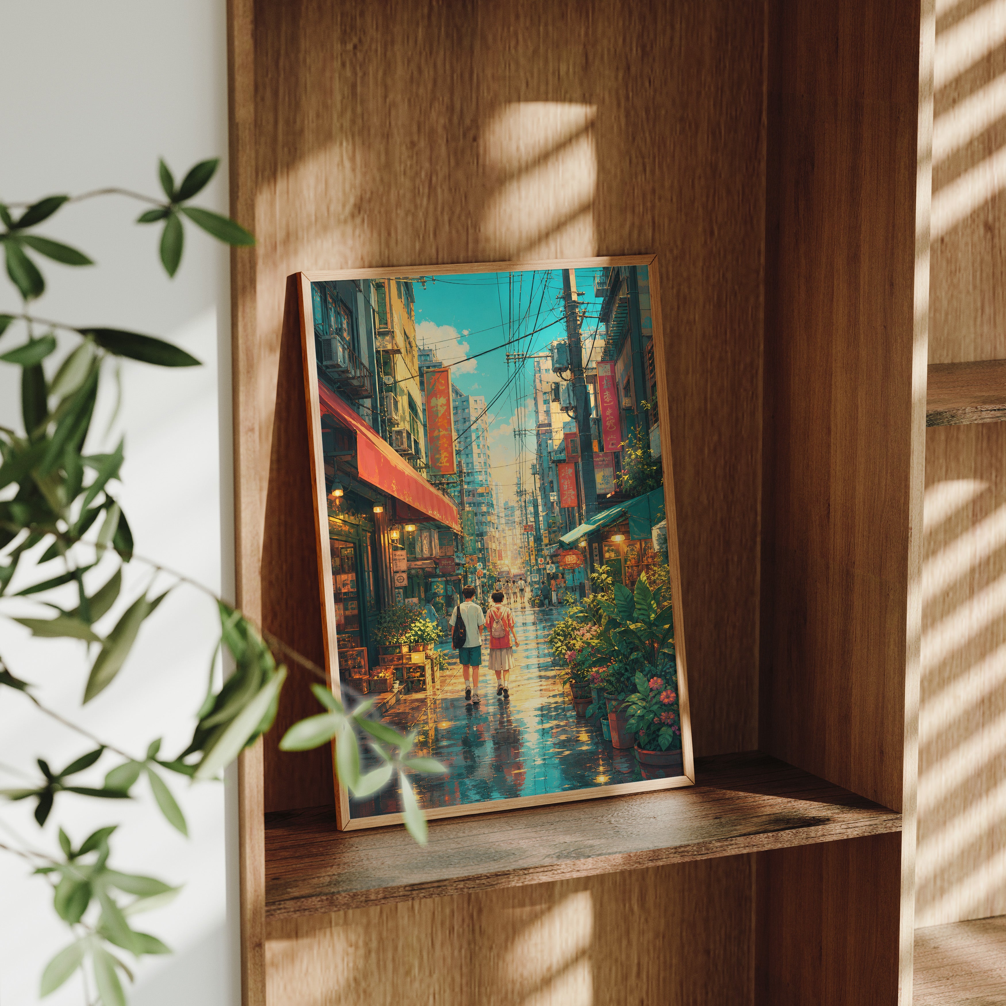 Sham Shui Po Rainy Market Street Wall Art Print-thumbmail-9