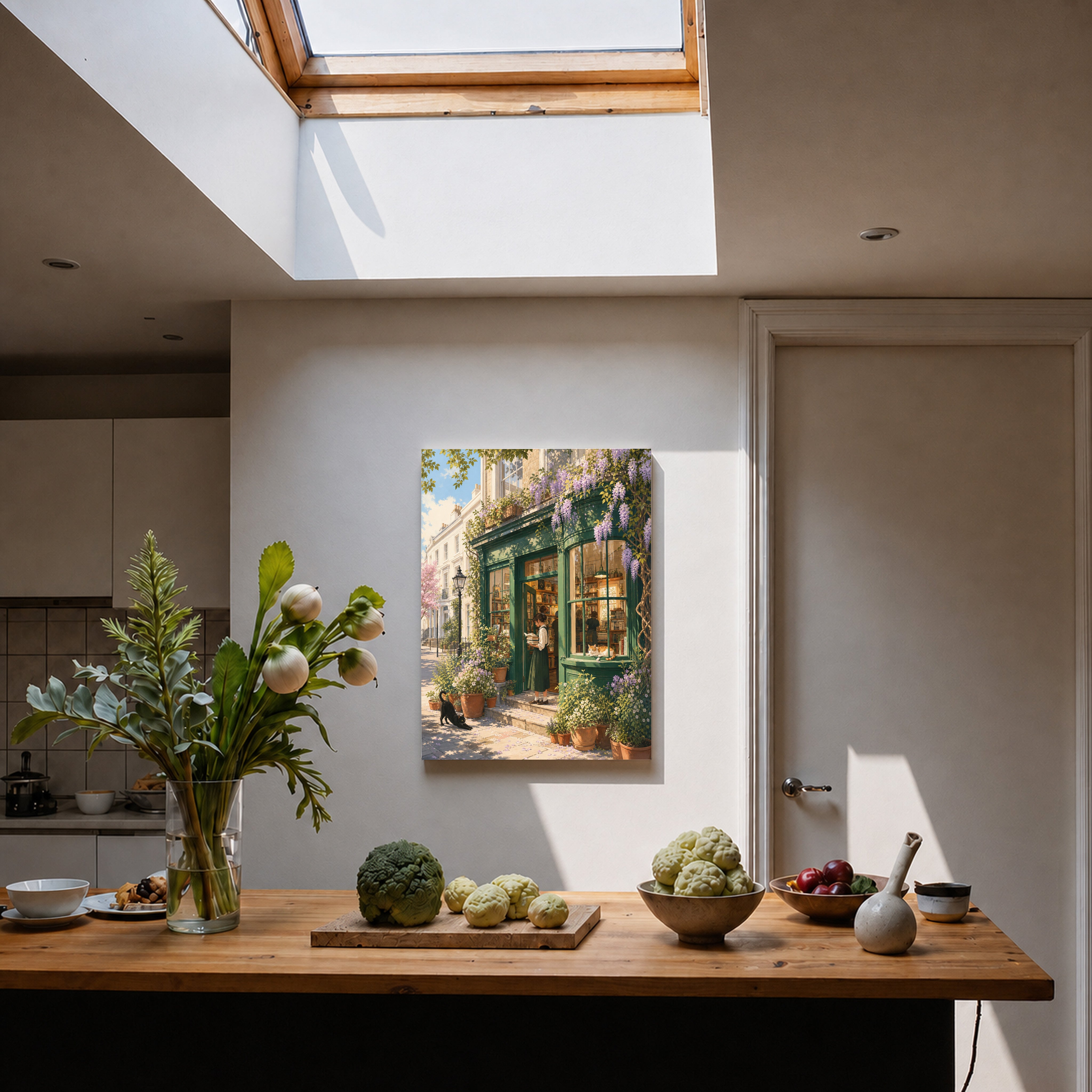 Notting Hill Wisteria Bookstore Wall Art Print-thumbmail-5