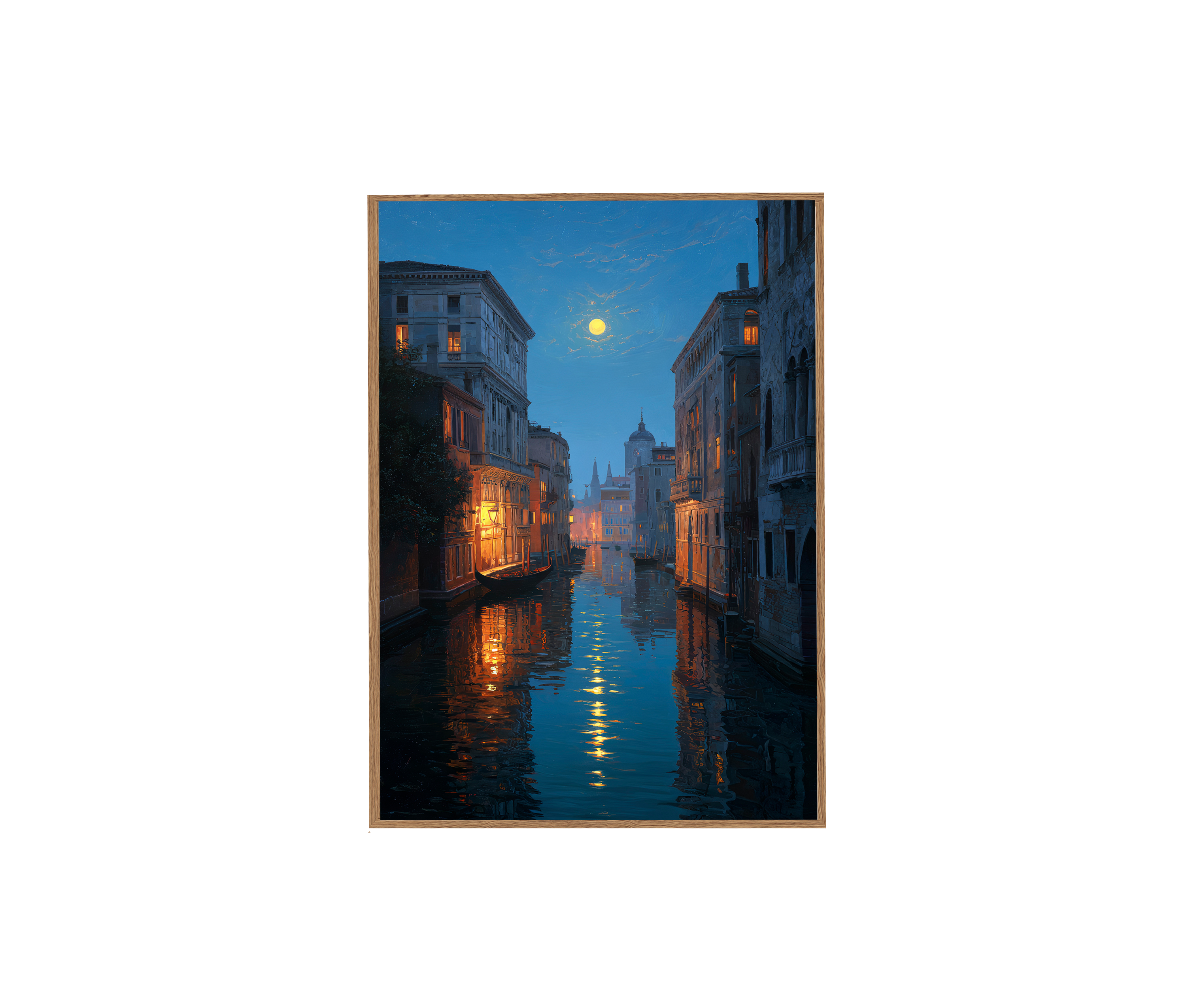 Grand Canal Venice Moonlight Art