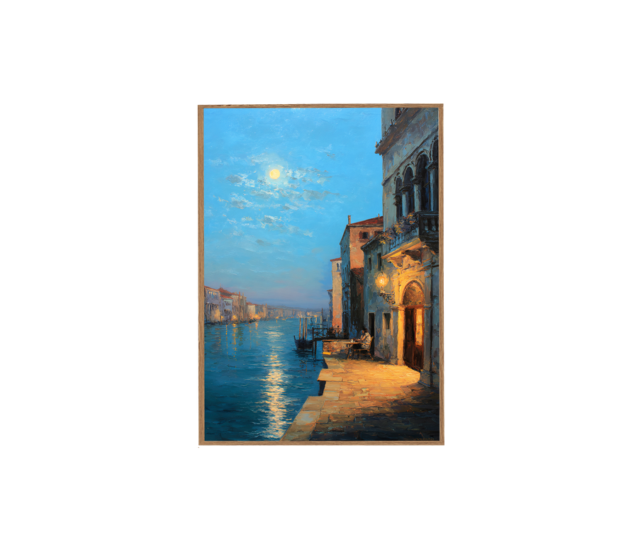 Fondamenta Burano Venetian wall art print by Seji Art