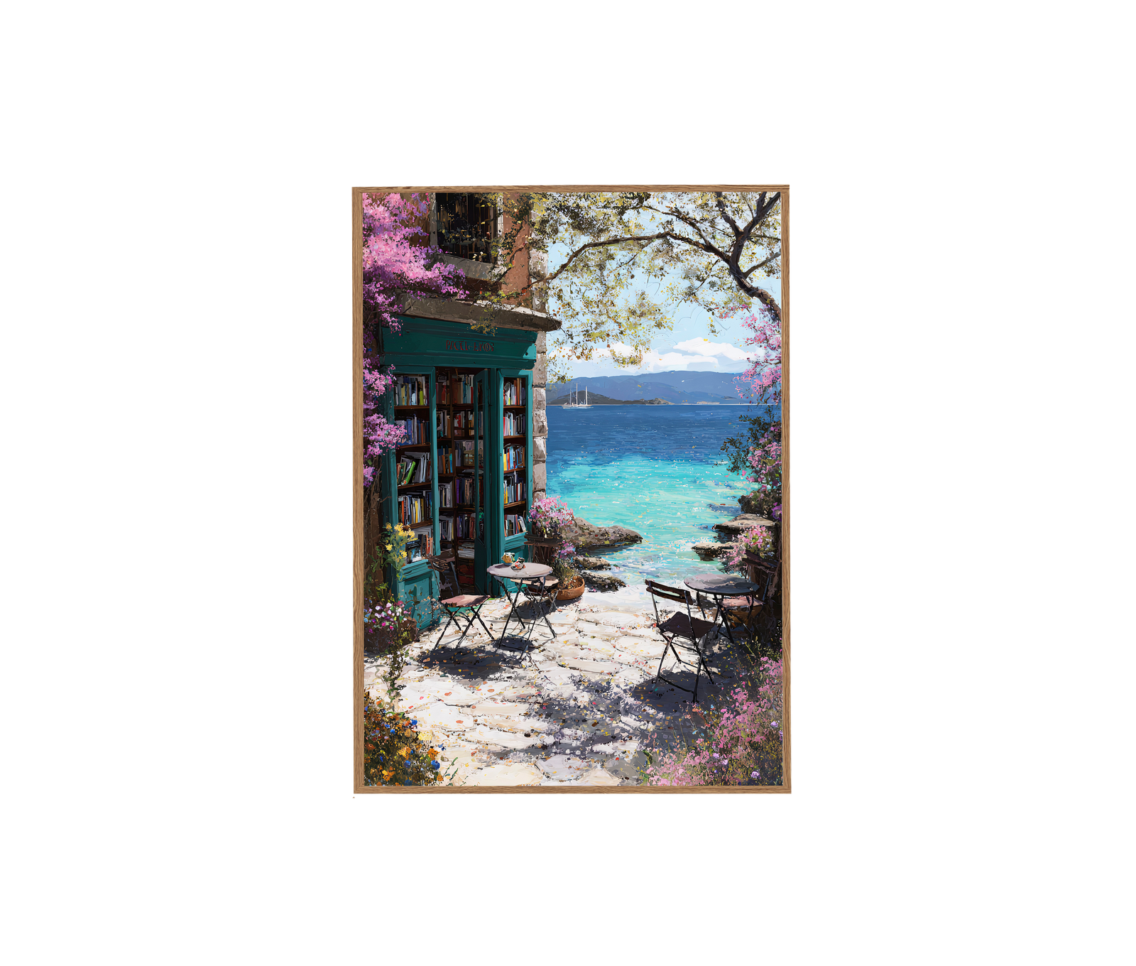 Provincetown Bookstore Cafe Wall Art Print
