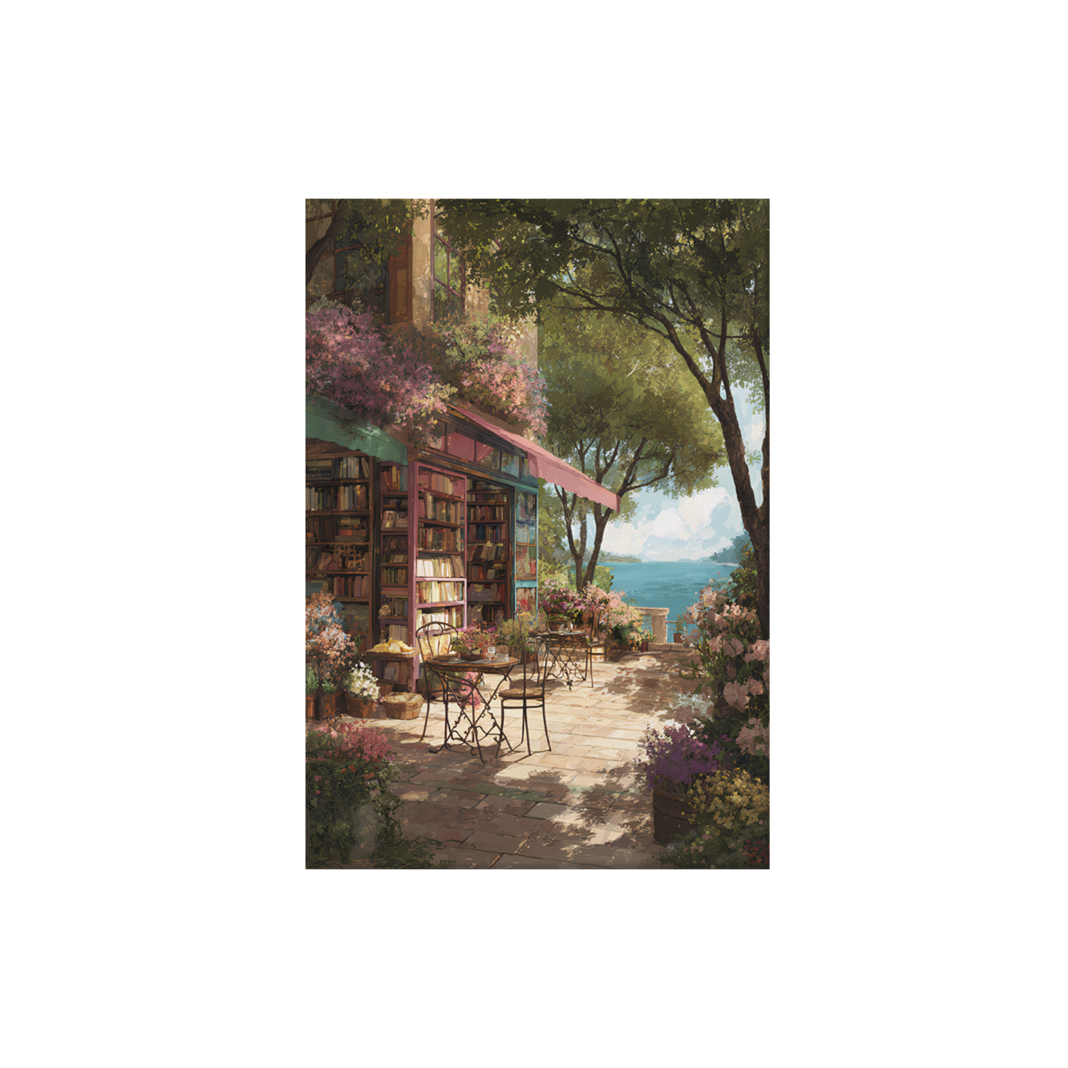 Annapolis Coastal Village poster print preview by Seji Art
