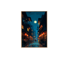 Nara Lantern Street Wall Art Print poster original preview