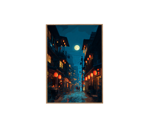 Nara Lantern Street Wall Art Print