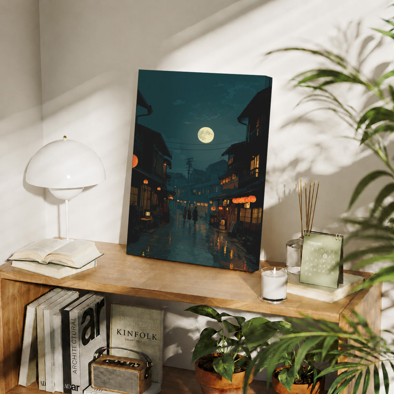 Asakusa Lantern Night gallery wall decor mockup by Seji Art
