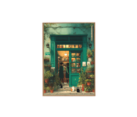 Charming Bookstore Art