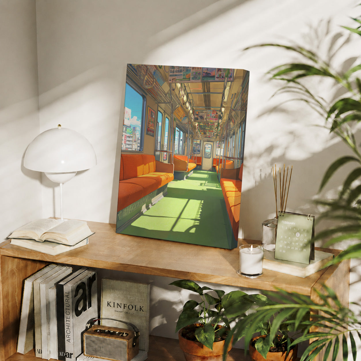 Ginza Tokyo Metro gallery wall decor mockup by Seji Art