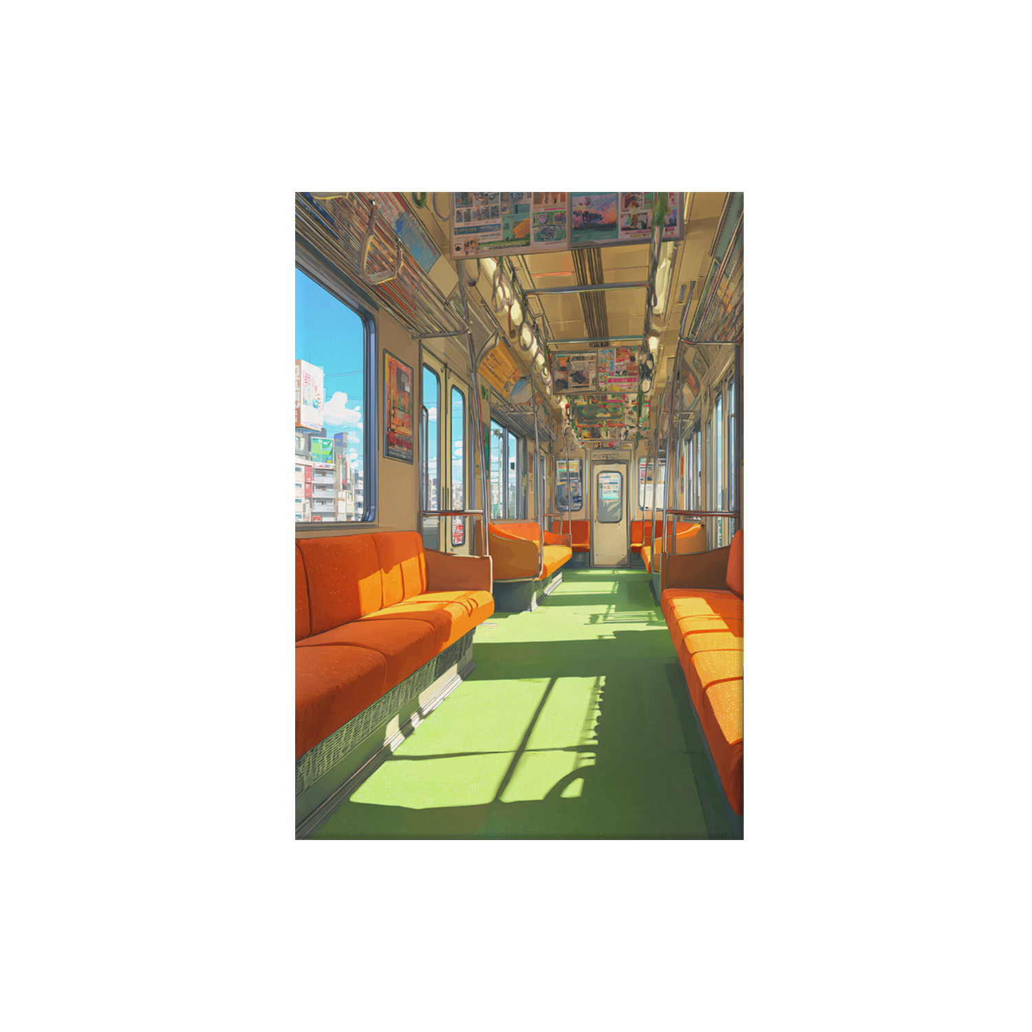 Ginza Tokyo Metro poster print preview by Seji Art