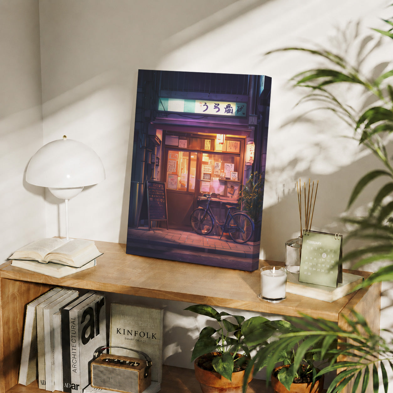 Hokkaido Cozy Ramen Shop gallery wall decor mockup by Seji Art