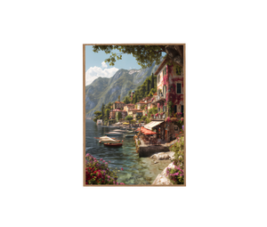 Pescallo Lake Como Italian Wall Art Print