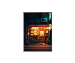 Dotonbori Local Ramen Shop Wall Art Print poster original preview